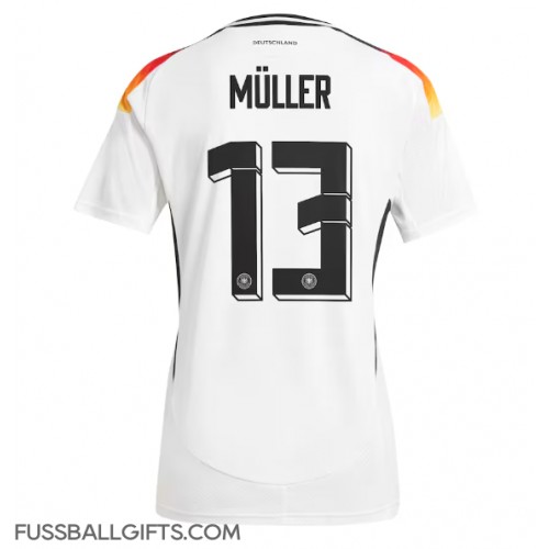 Deutschland Thomas Muller #13 Fußballbekleidung Heimtrikot Damen EM 2024 Kurzarm